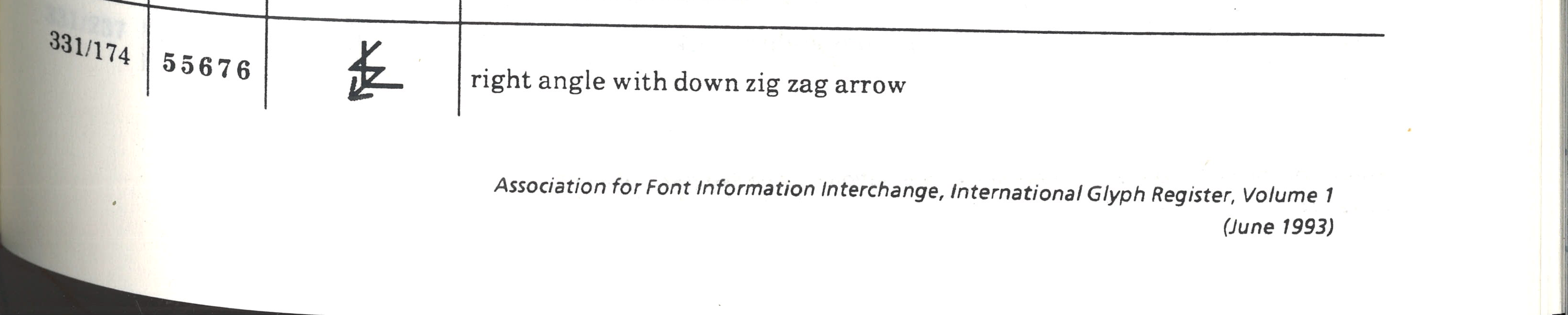 是非〜（＾∇＾） U+237C ⍼ RIGHT ANGLE WITH DOWNWARDS ZIGZAG ARROW · Jonathan